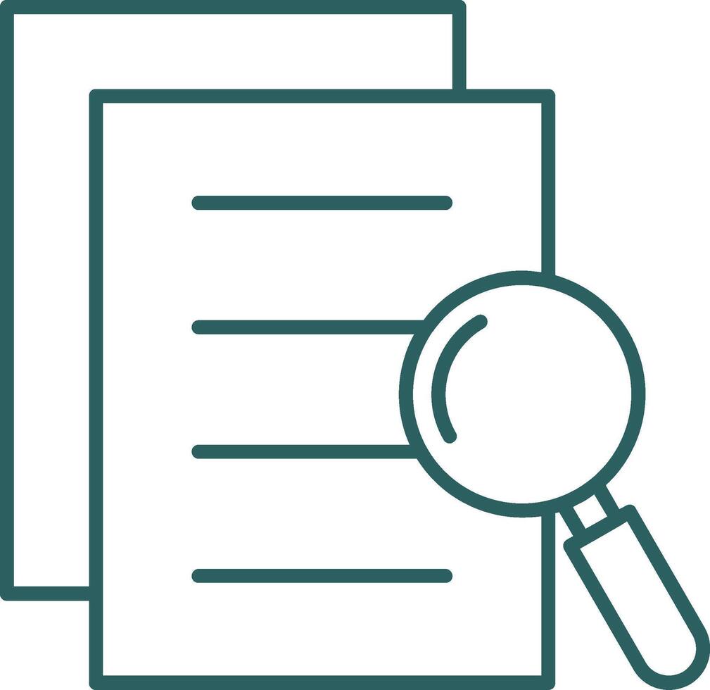 Data Gathering Line Gradient Icon vector