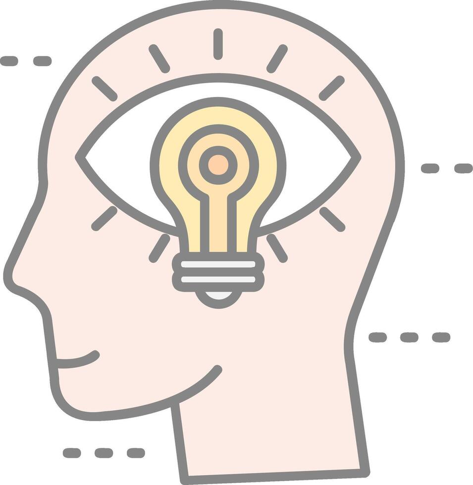 Visualization Line Filled Light Icon vector