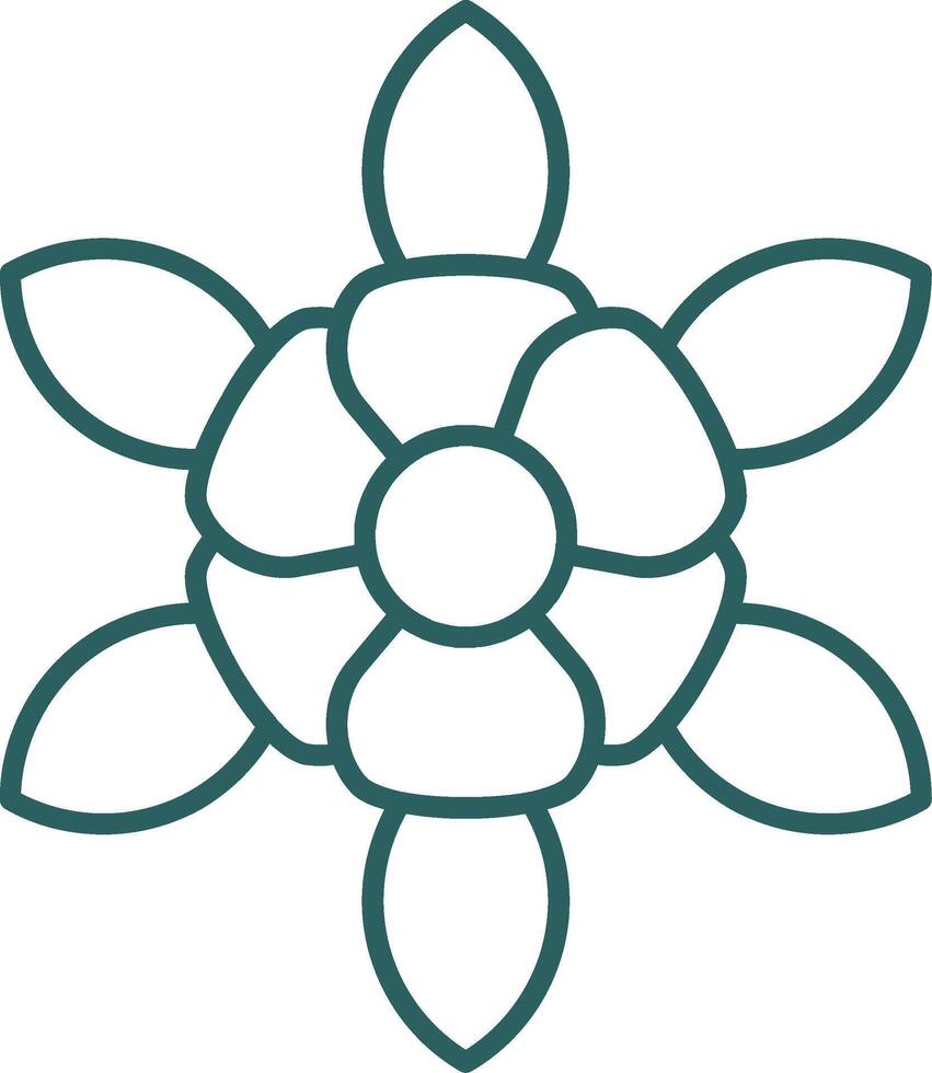 Daffodil Line Gradient Icon vector
