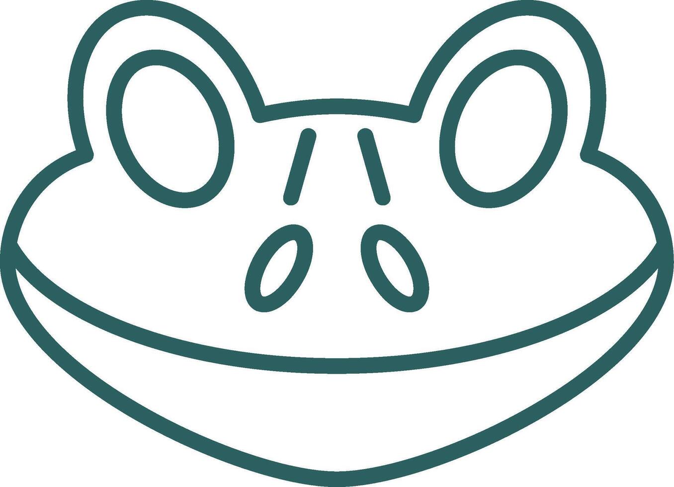 Frog Line Gradient Icon vector