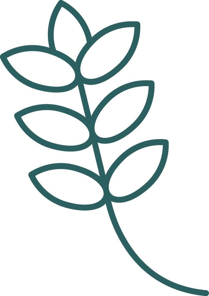 Rice Line Gradient Icon vector