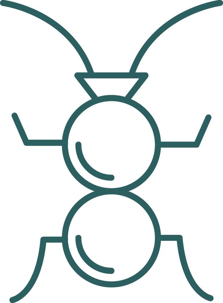 Formicidae Line Gradient Icon vector