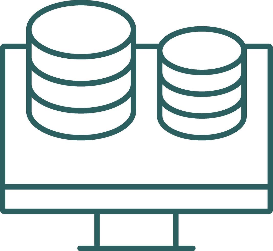 Finance Line Gradient Icon vector