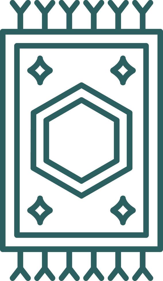 Carpet Line Gradient Icon vector