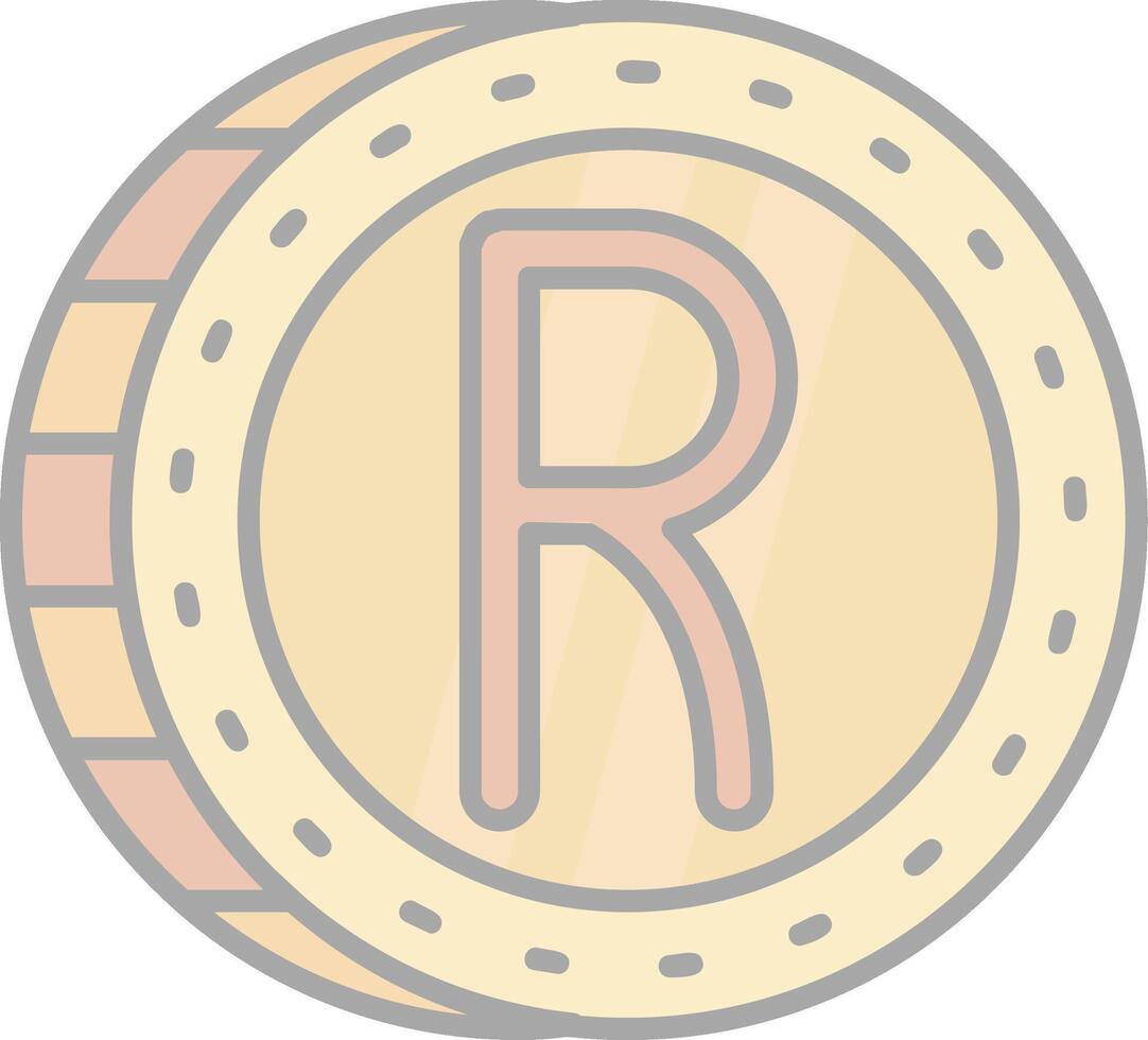 Rand Line Filled Light Icon vector