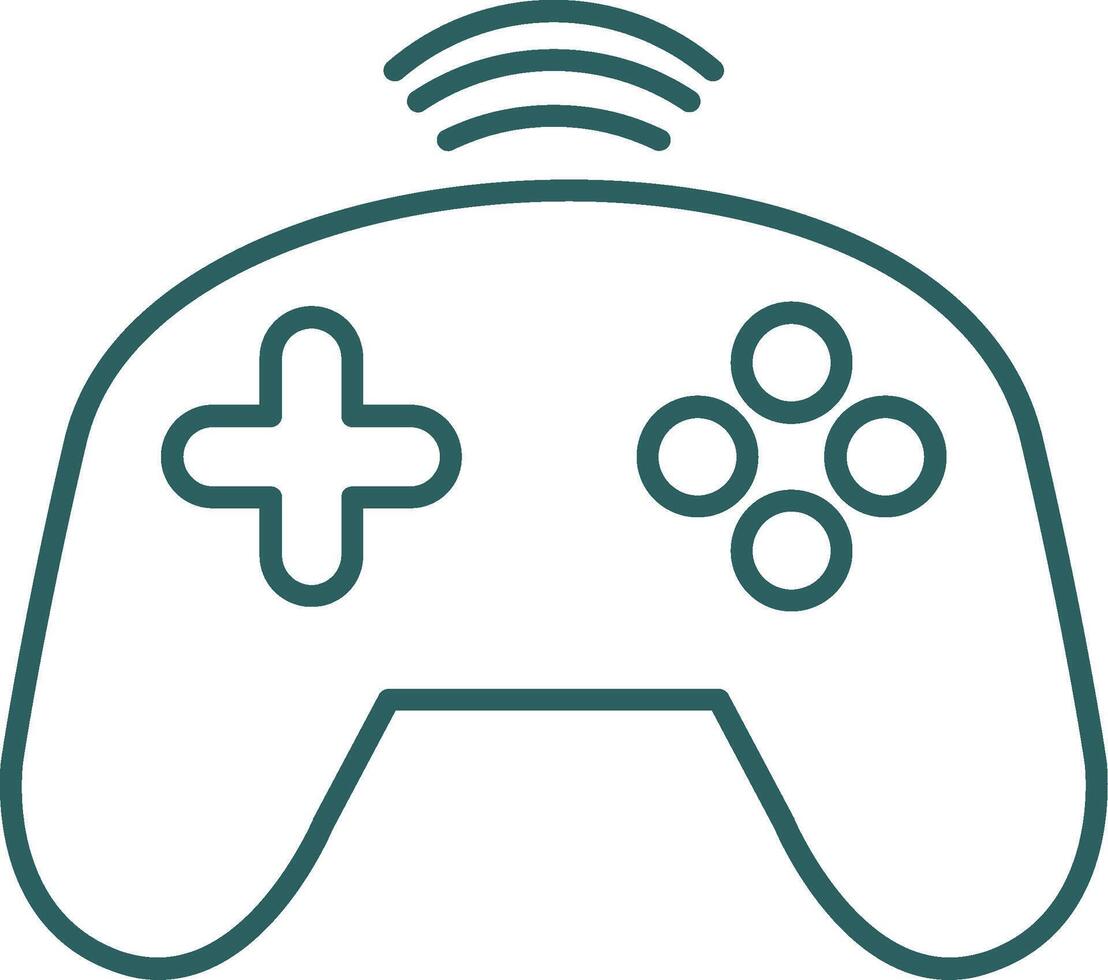 Controller Line Gradient Icon vector