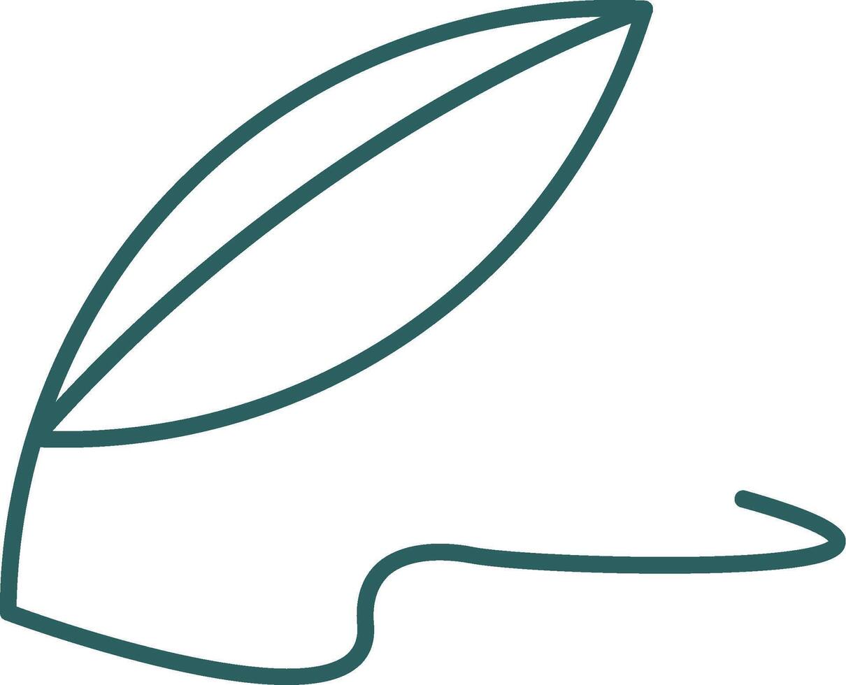 Quill Line Gradient Icon vector