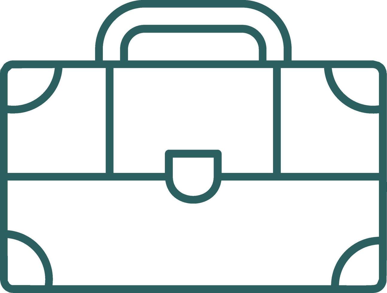 Suitcase Line Gradient Icon vector