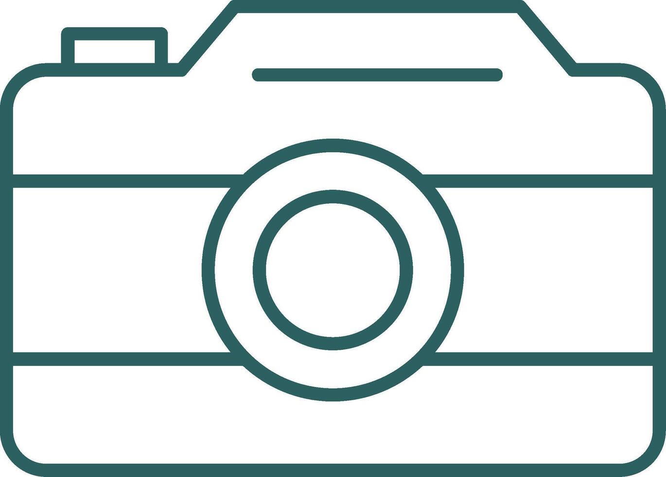 Photo Camera Line Gradient Icon vector