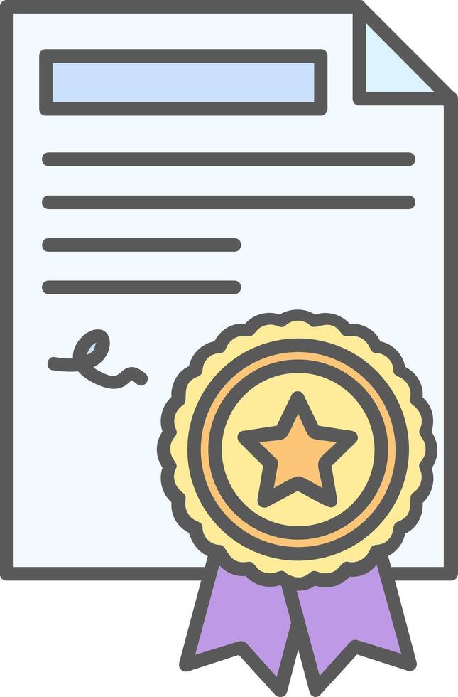 Agreement Line Filled Light Icon vector