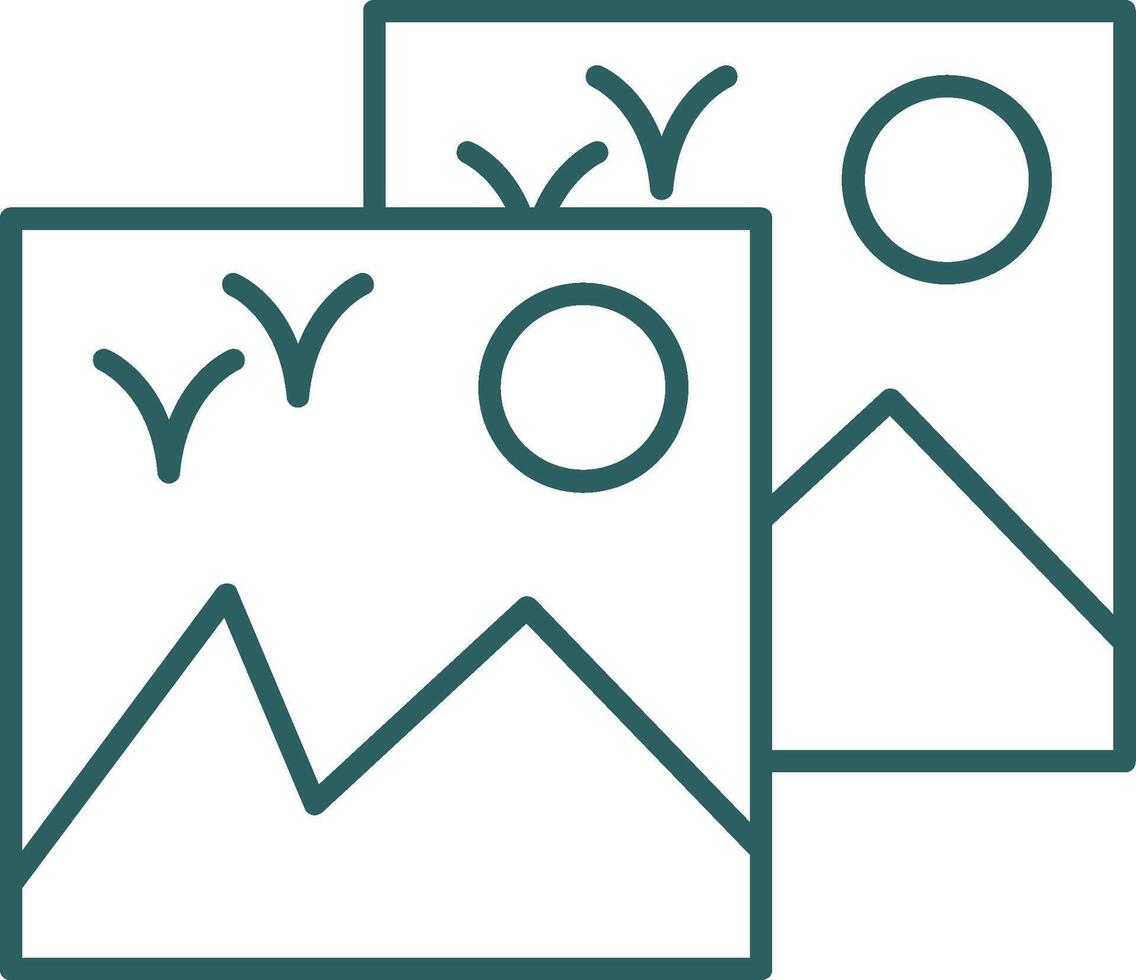 Images Line Gradient Icon vector