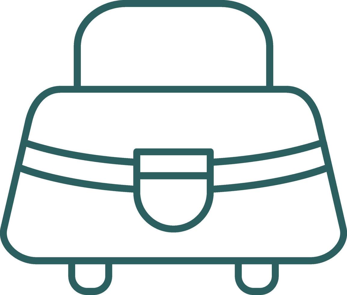 Purse Line Gradient Icon vector
