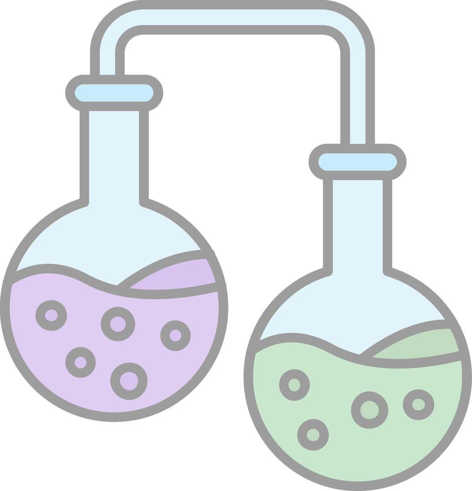 Experiment Line Filled Light Icon vector