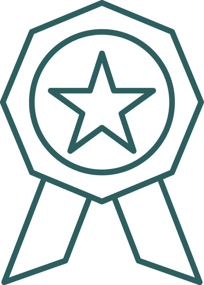 Best Seller Line Gradient Icon vector