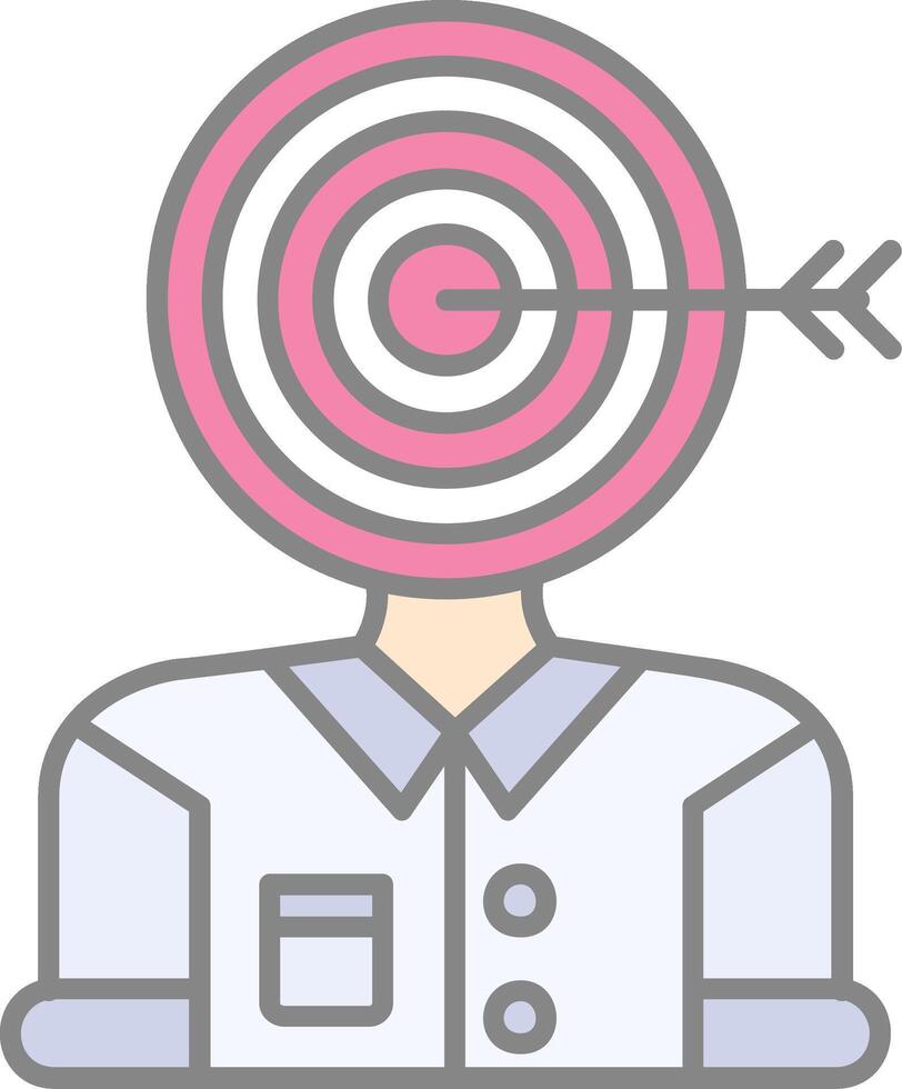 Audience Line Filled Light Icon vector