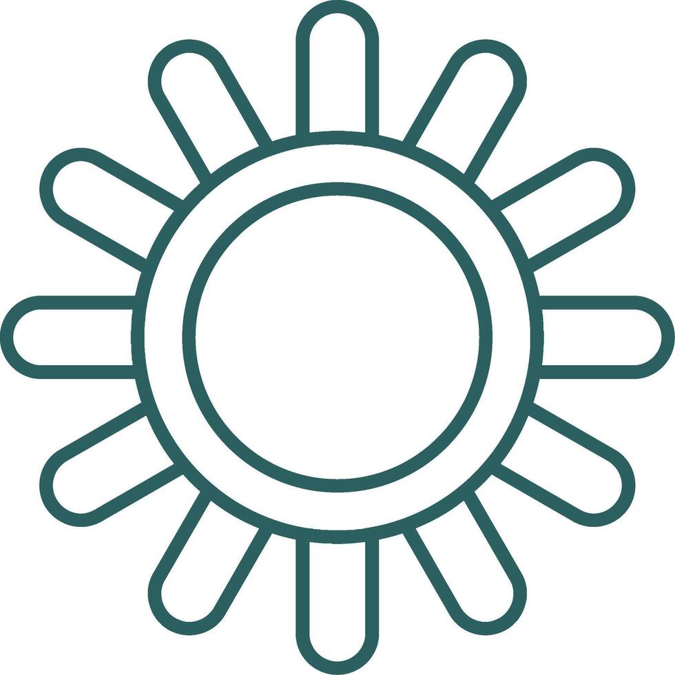 Sea Urchin Line Gradient Icon vector