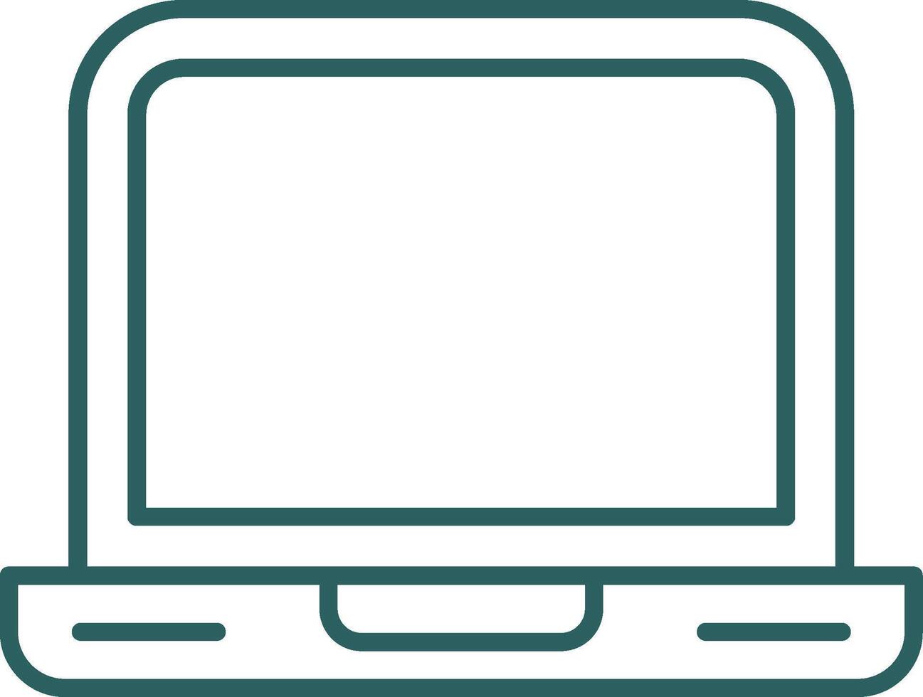 Laptop Line Gradient Icon vector