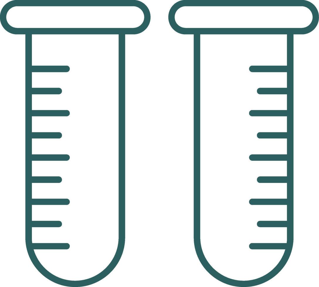 Test Tube Line Gradient Icon vector