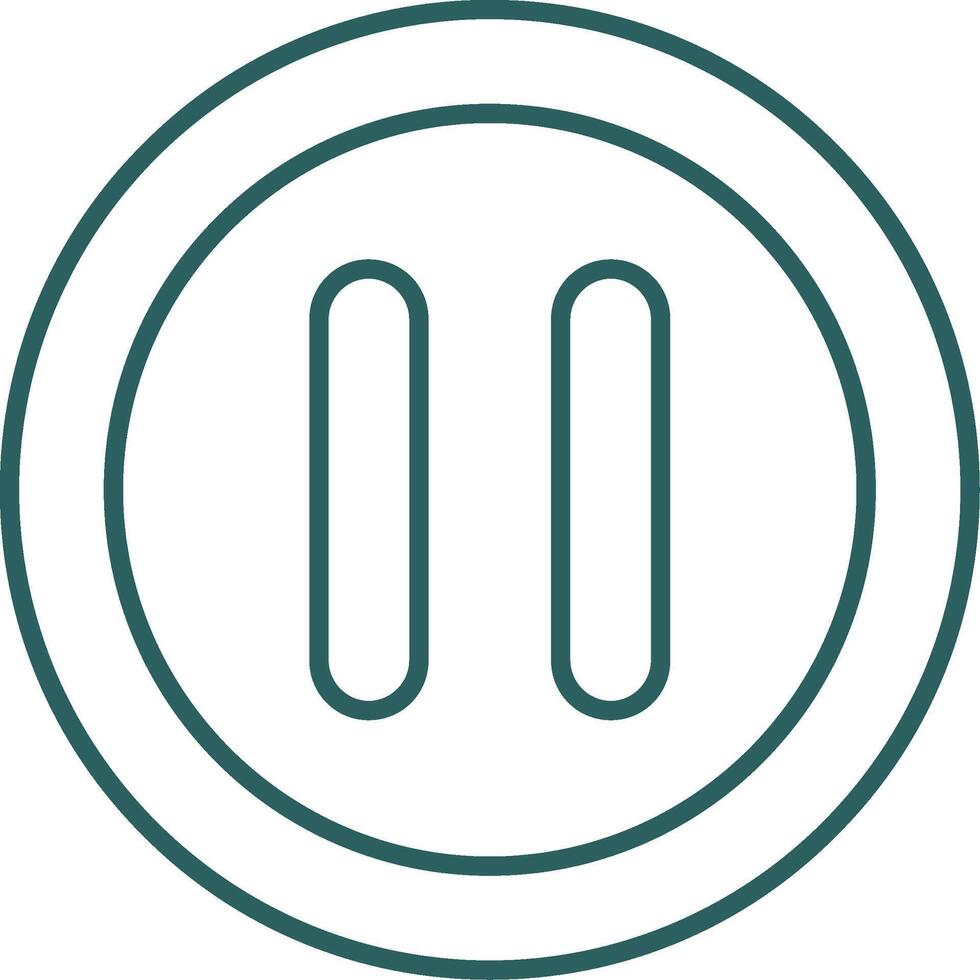 Pause Line Gradient Icon vector
