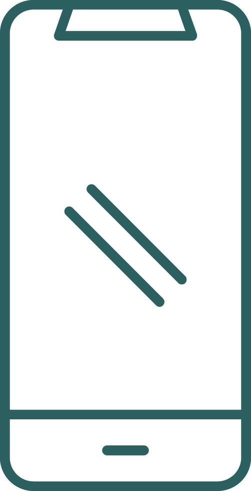 Smartphone Line Gradient Icon vector