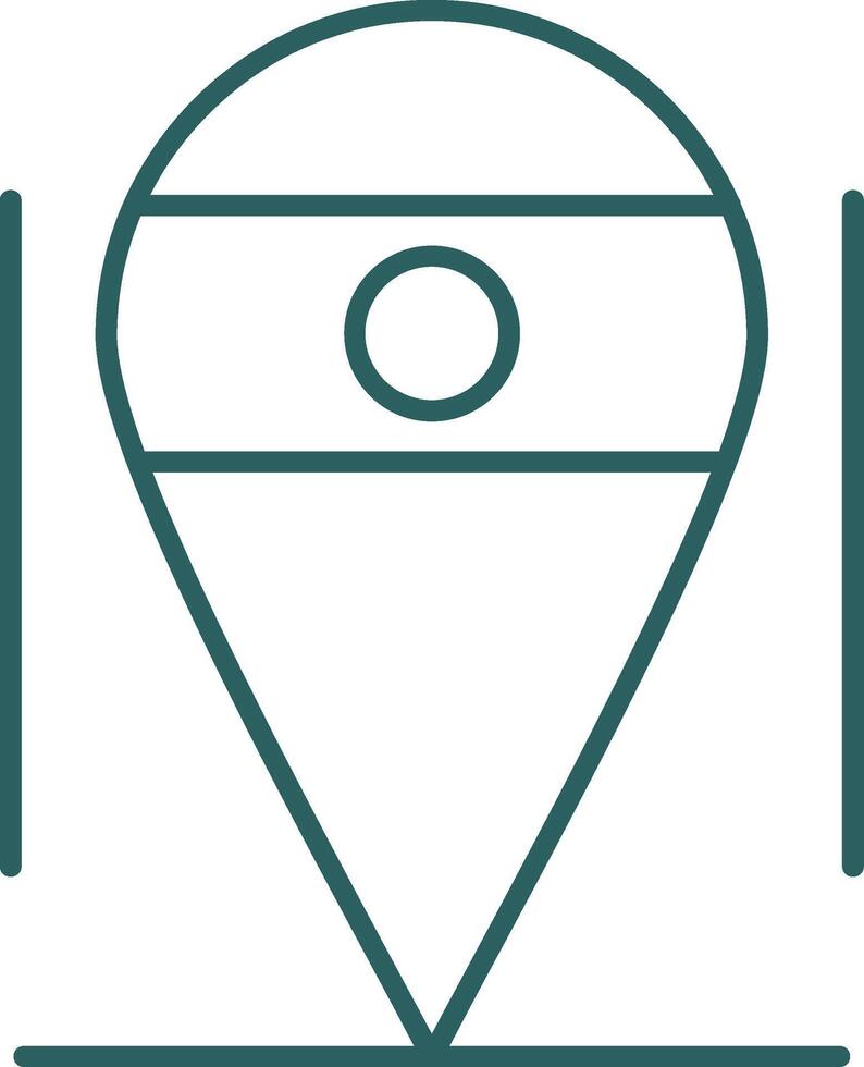 Location Line Gradient Icon vector
