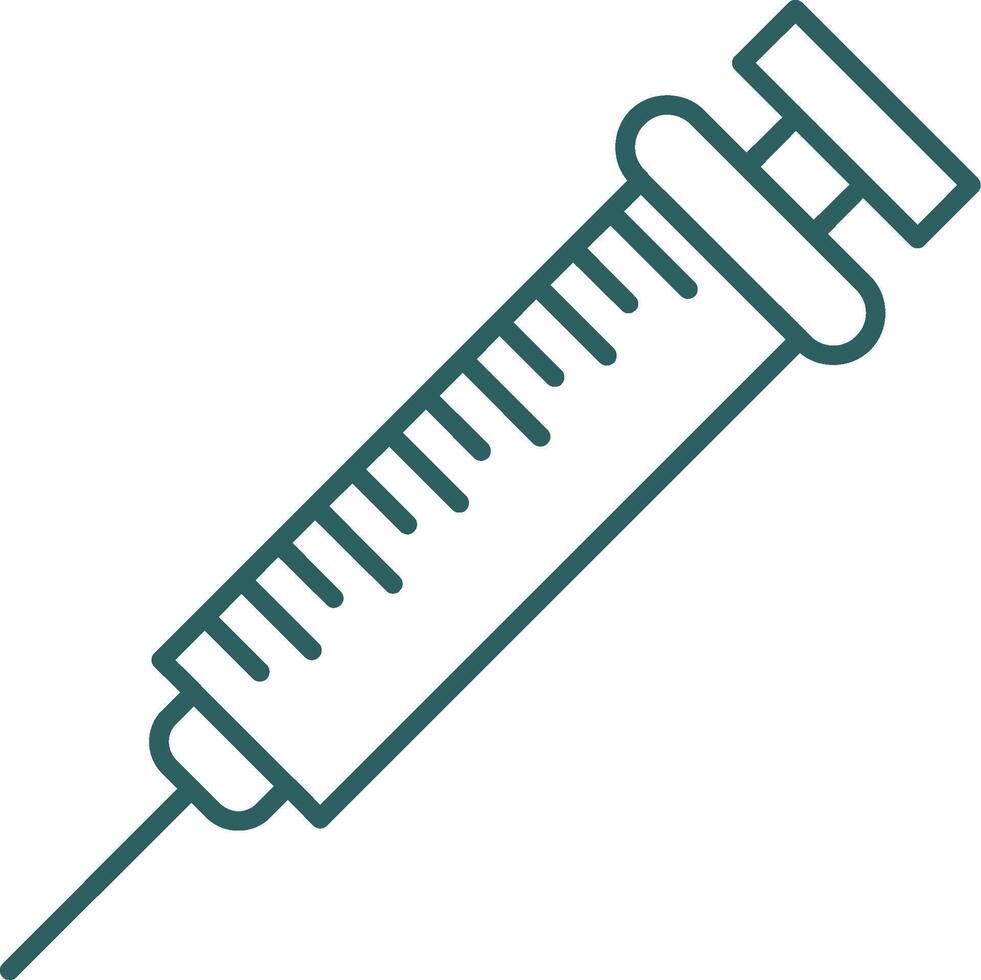 Injection Line Gradient Icon vector