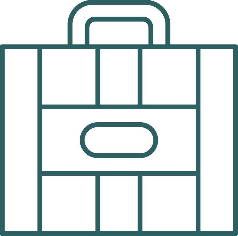 Suitcase Line Gradient Icon vector