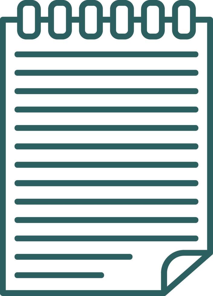 Accounting Line Gradient Icon vector