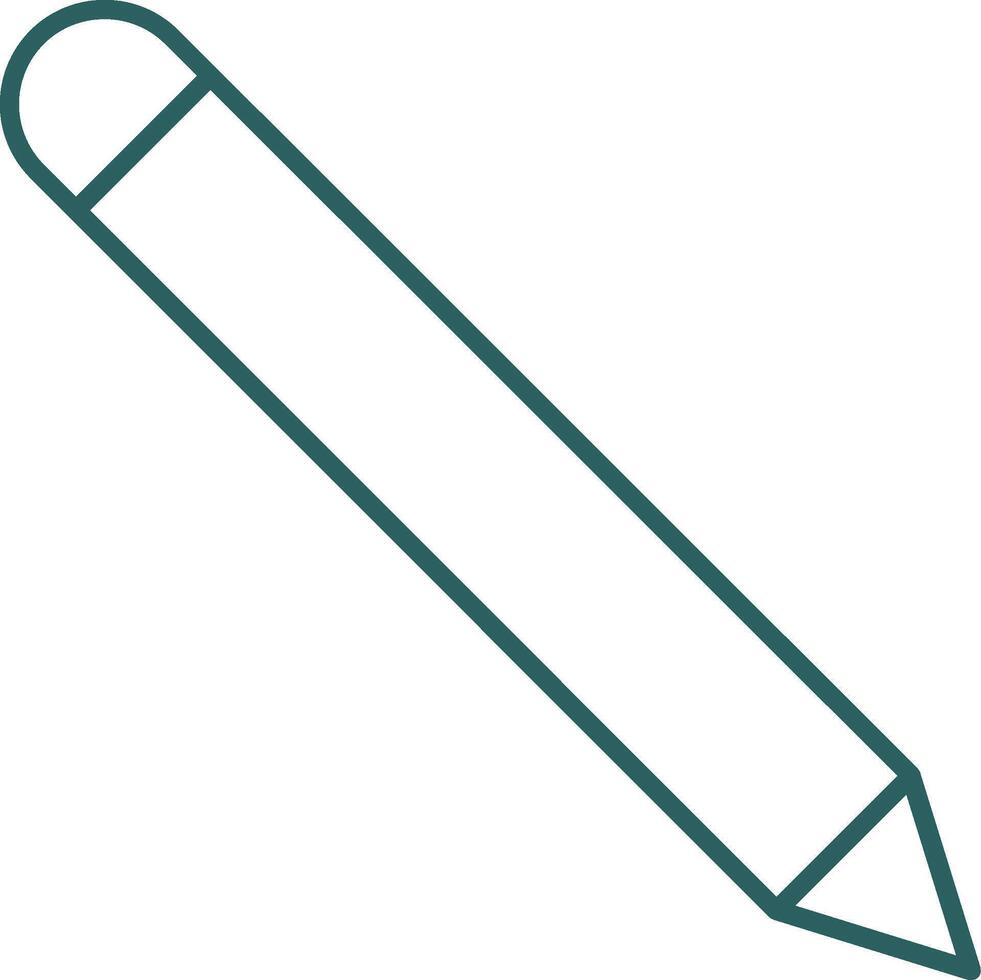 Pencil Line Gradient Icon vector