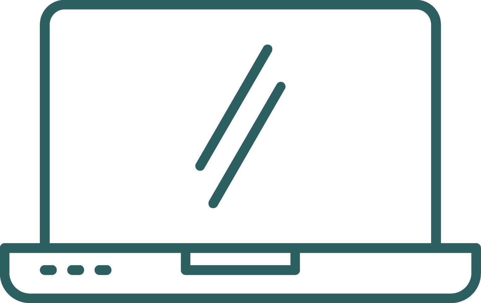 Laptop Line Gradient Icon vector