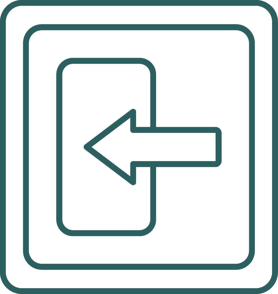 Log In Line Gradient Icon vector