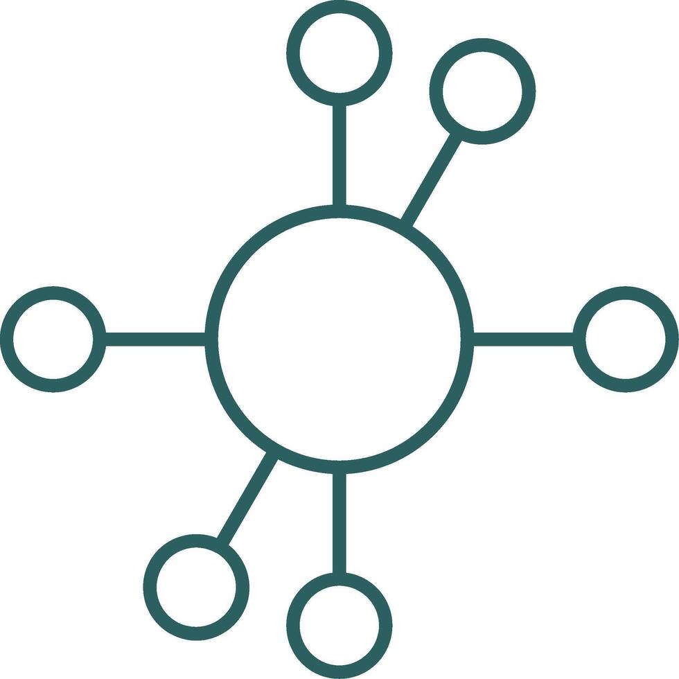 Diagram Line Gradient Icon vector