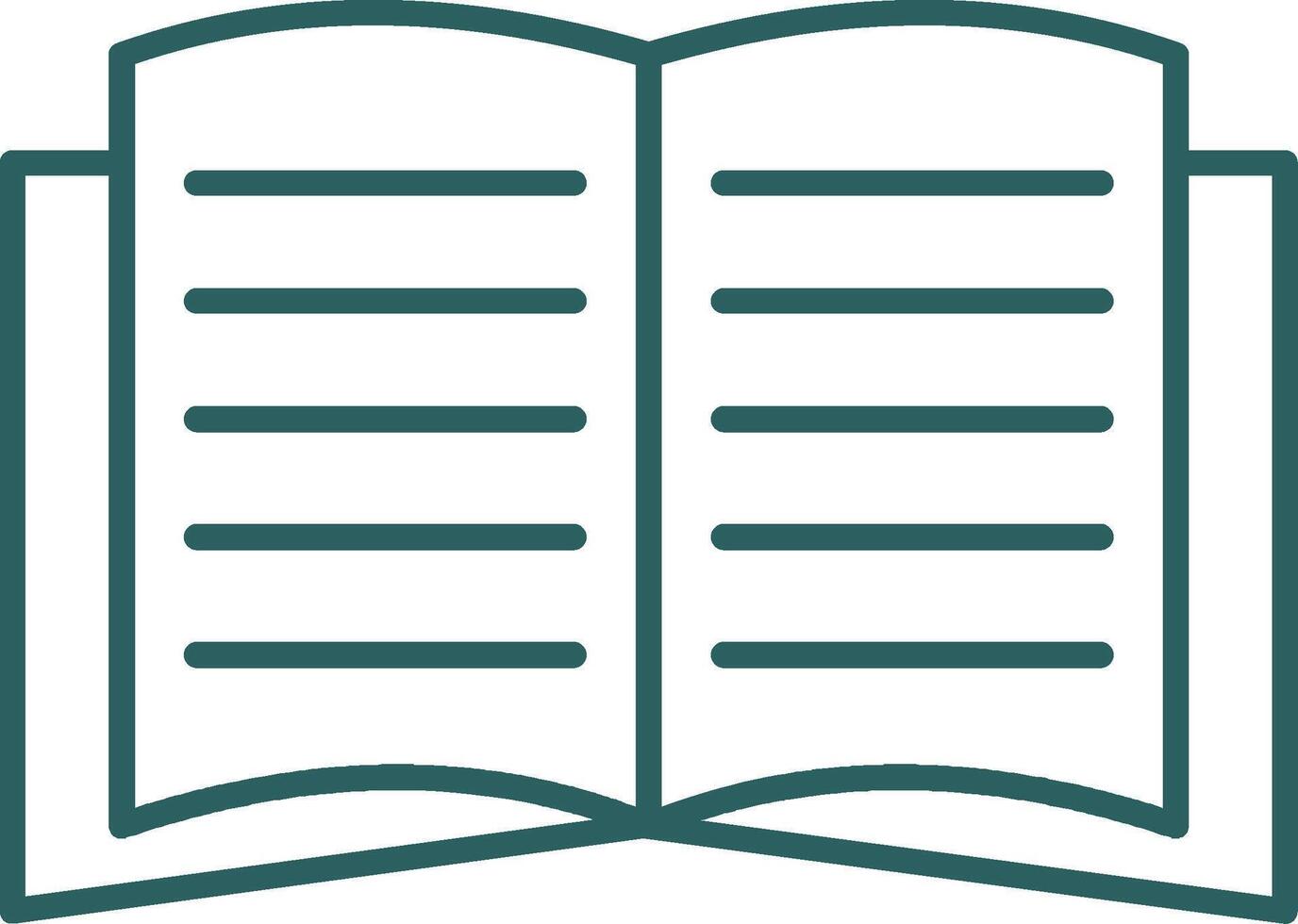 Book Line Gradient Icon vector