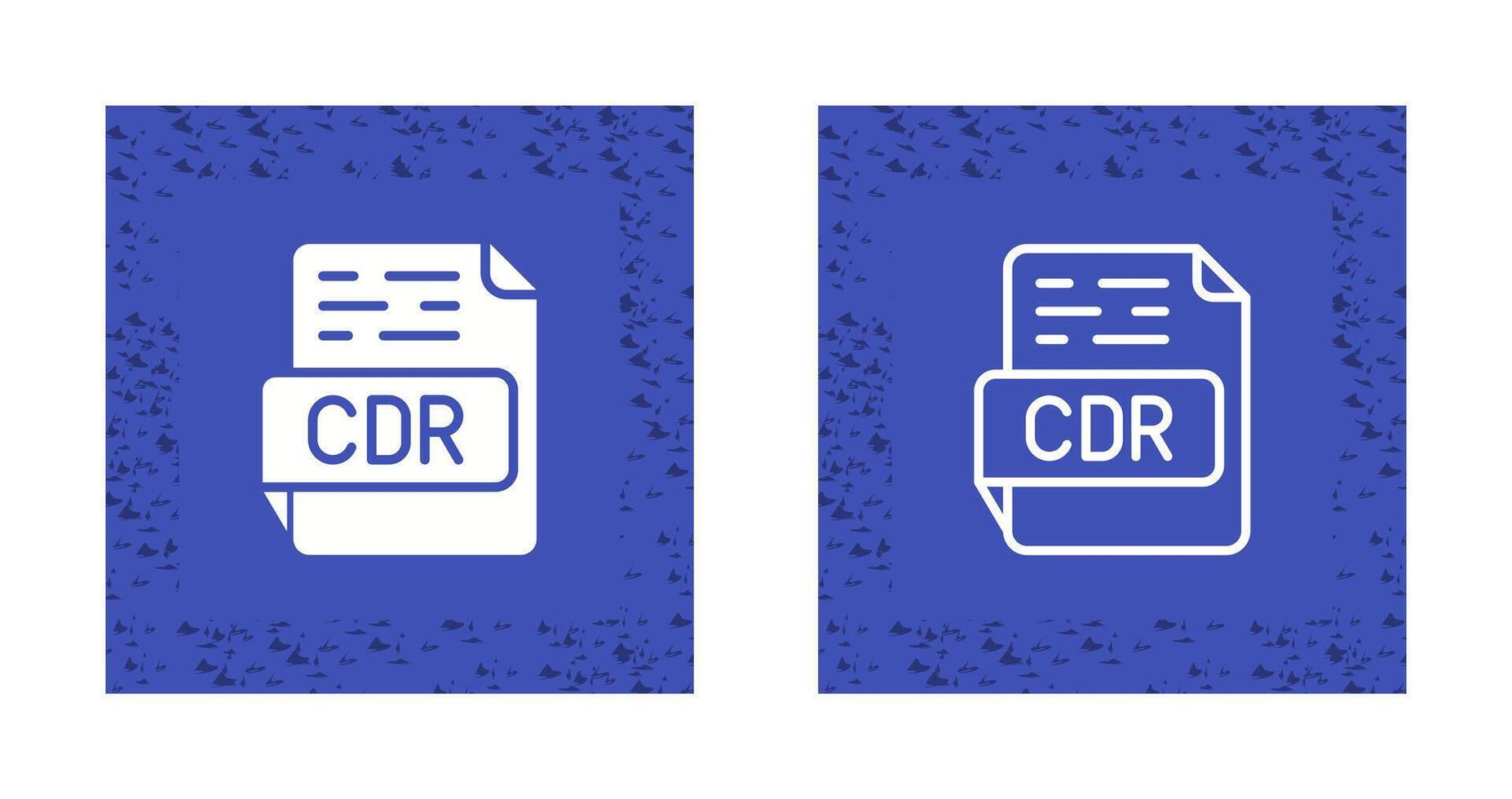 icono de vector de cdr