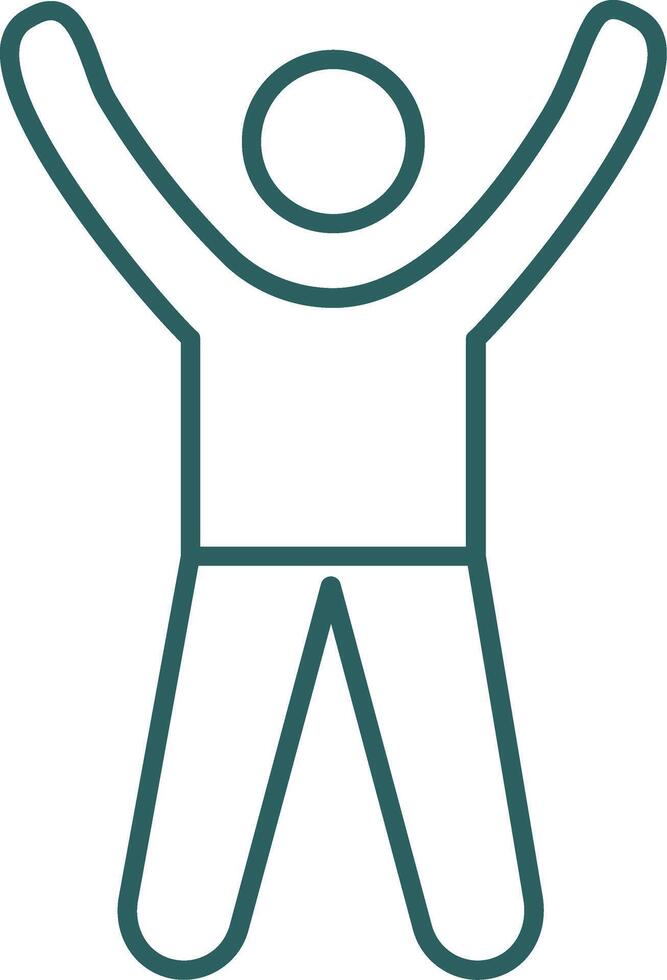 Cheer Up Line Gradient Icon vector