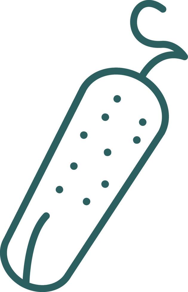Pickle Line Gradient Icon vector