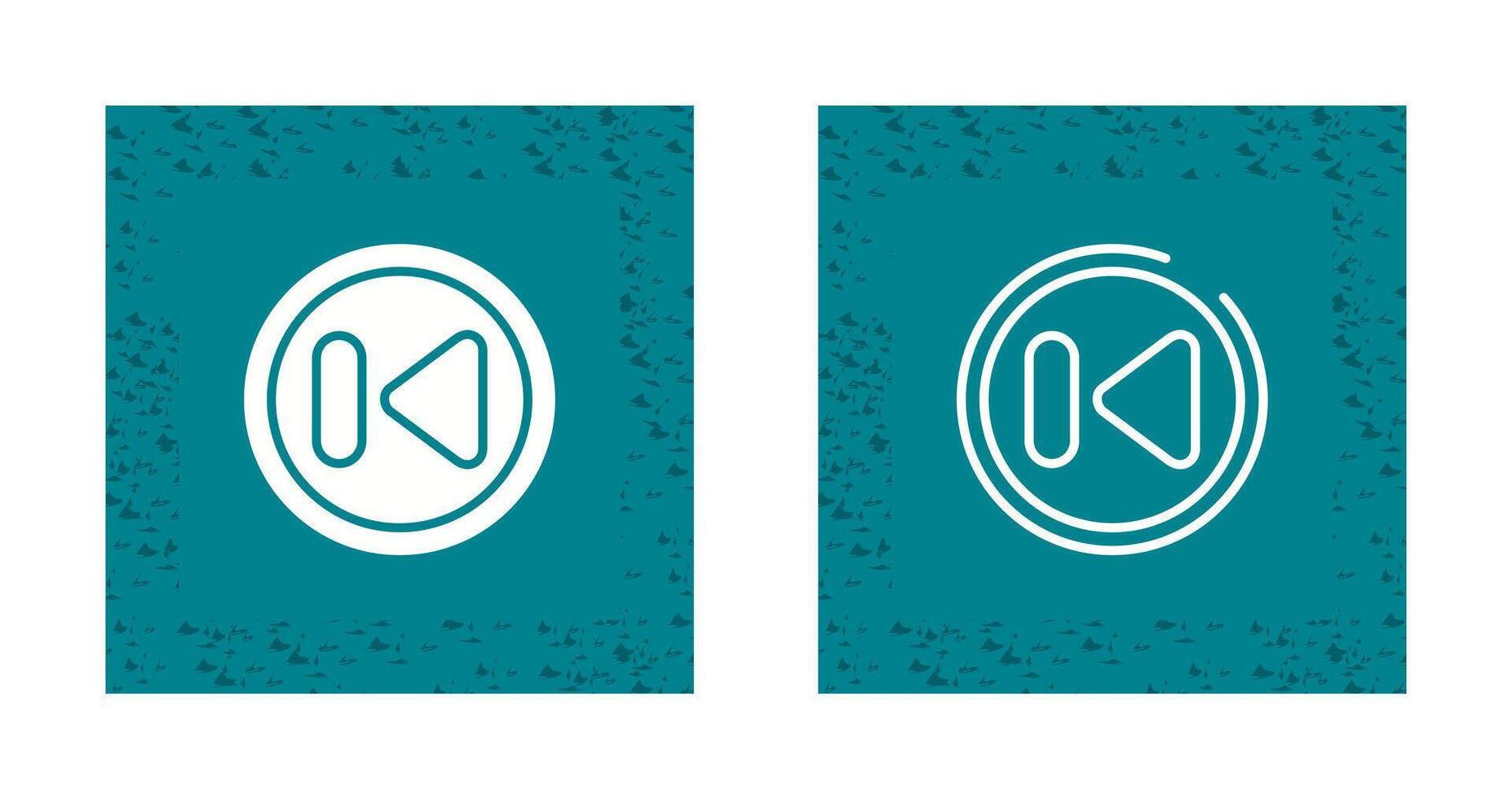 Previous Track Button Vector Icon