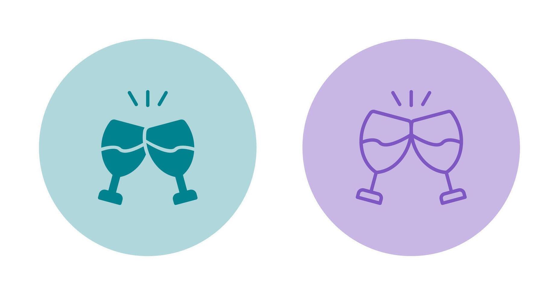 Champagne toast Vector Icon