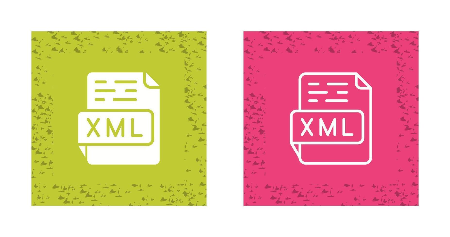 icono de vector xml