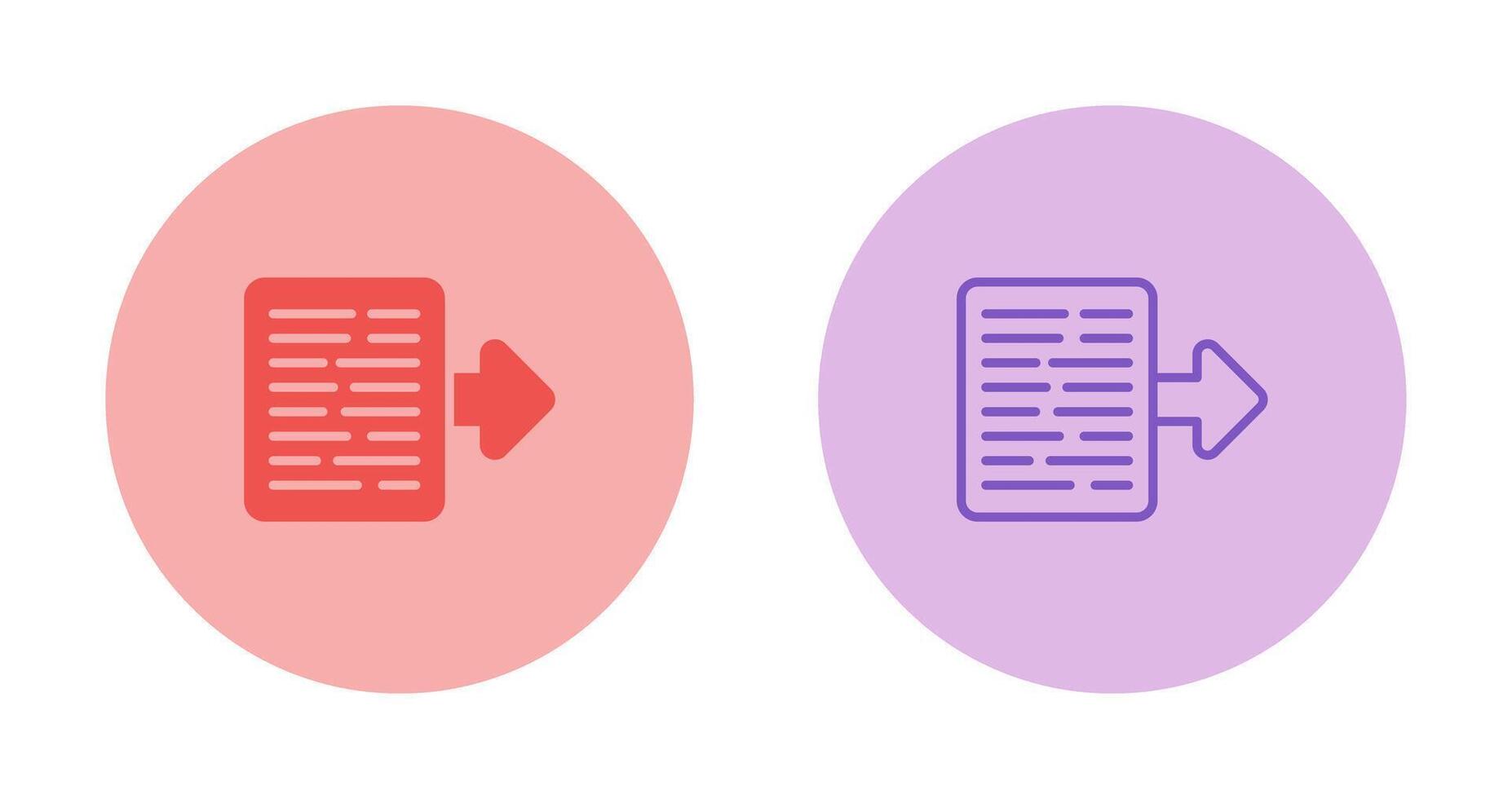 Document Export Vector Icon