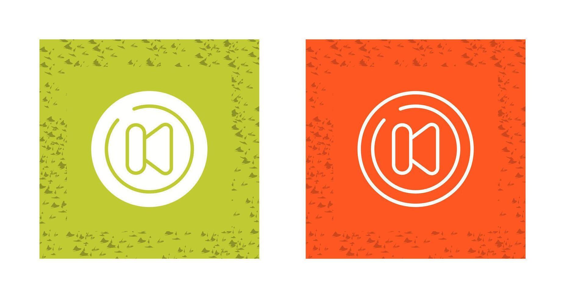 Video Previous Track Circl Vector Icon