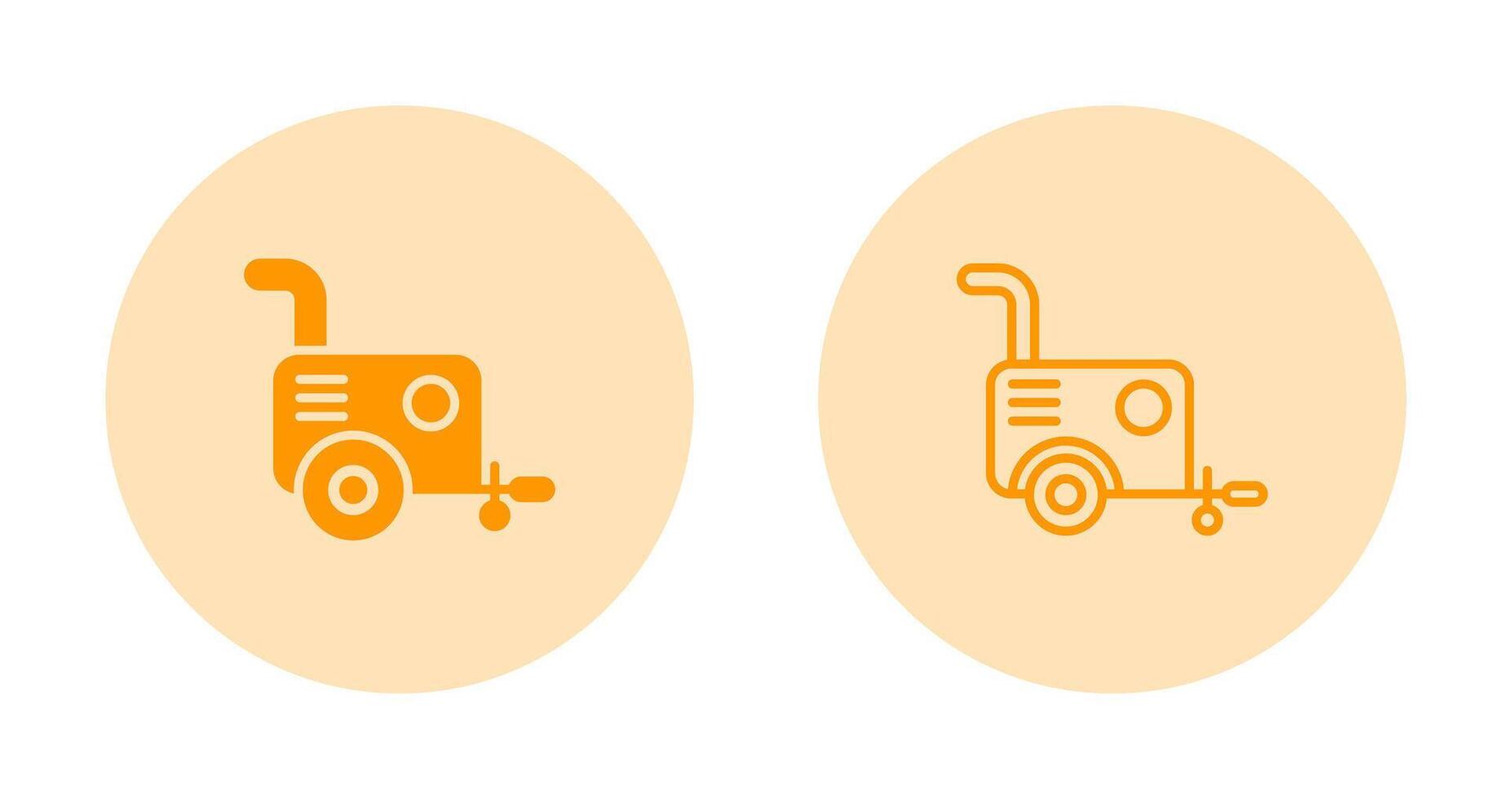 Portable air compressor Vector Icon