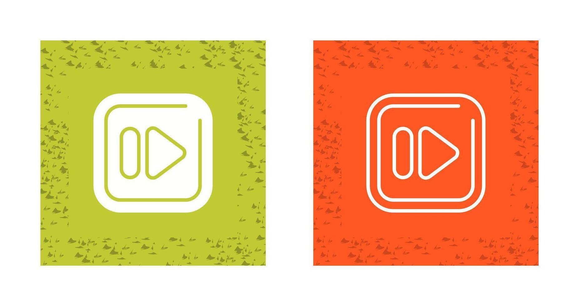 Fast Forward Square Vector Icon