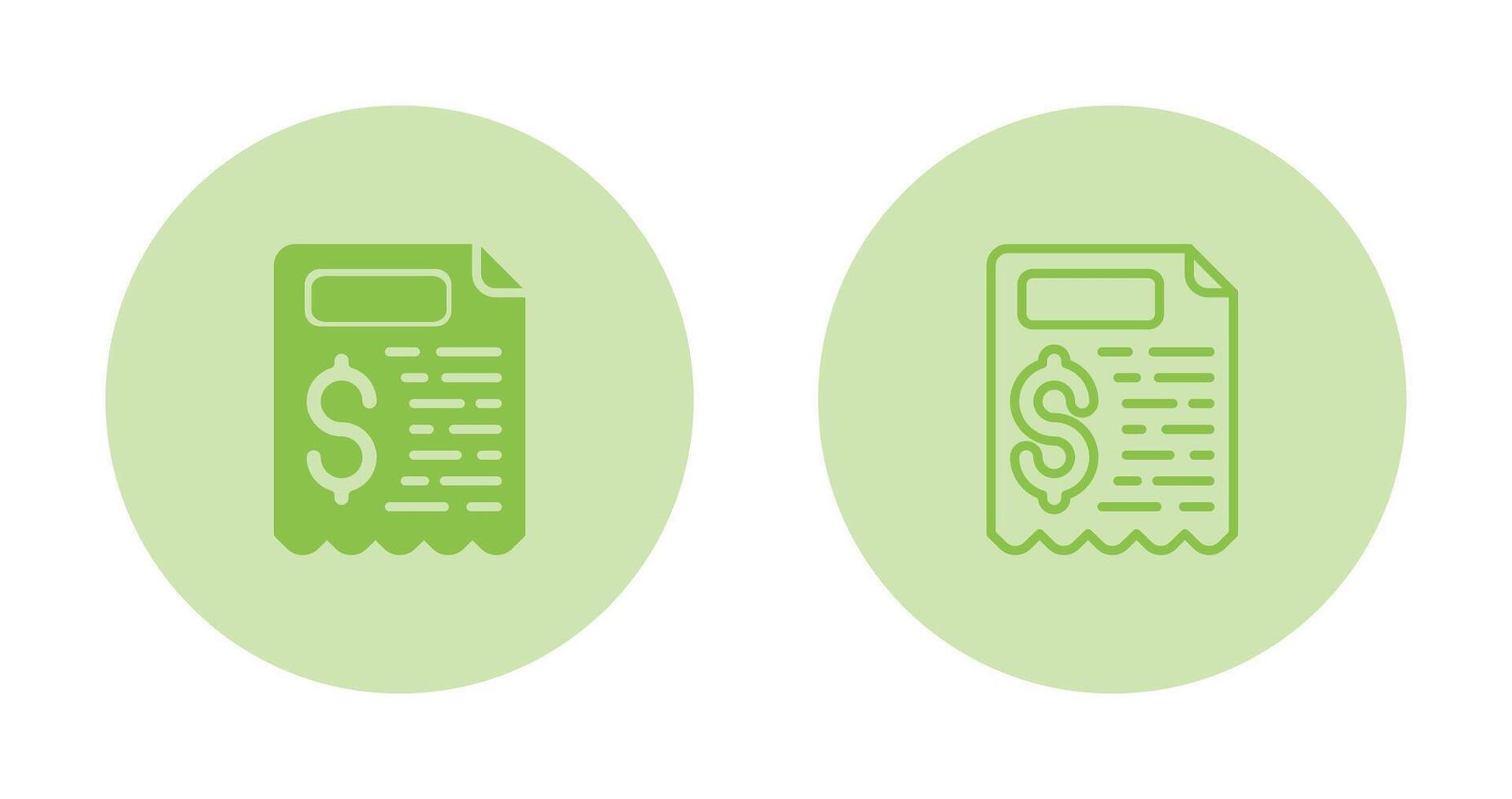 Receipt Vector Icon