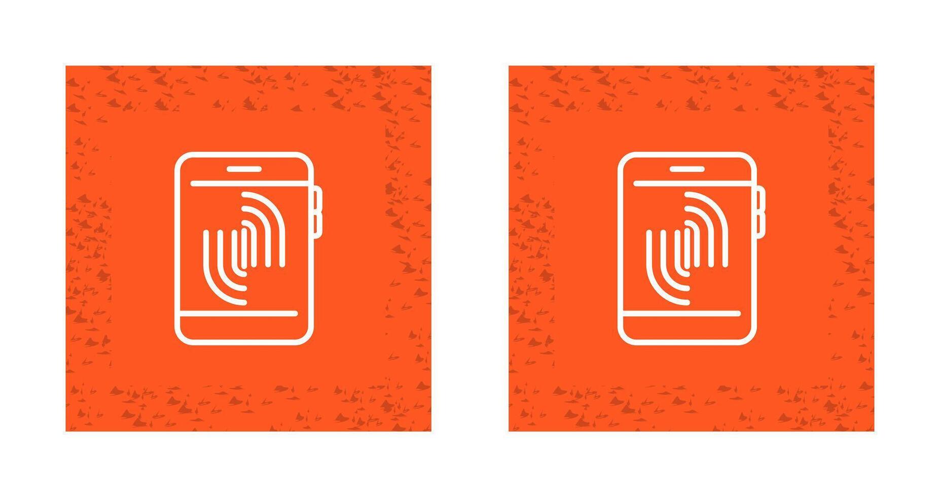 Fingerprint Scanning Vector Icon