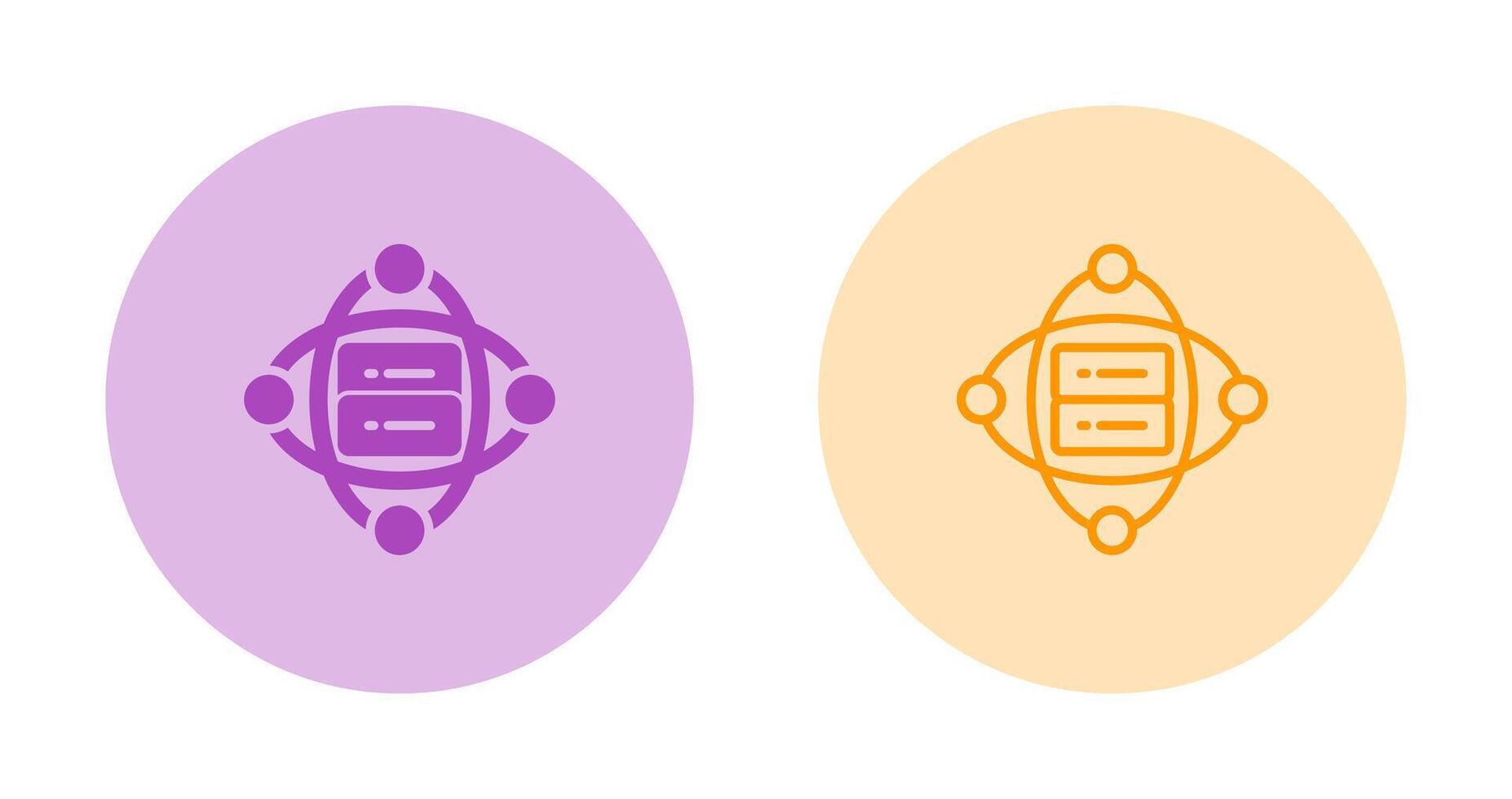 Cluster Server Vector Icon