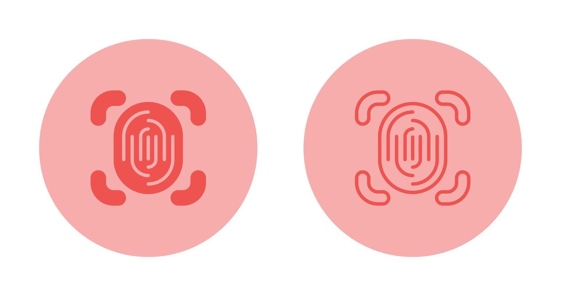 Fingerprint Scanner Vector Icon