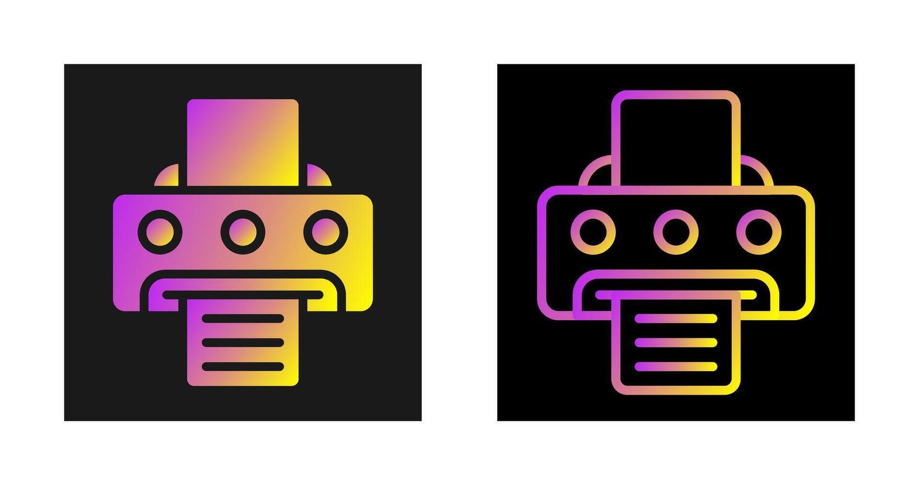 Document Print Vector Icon