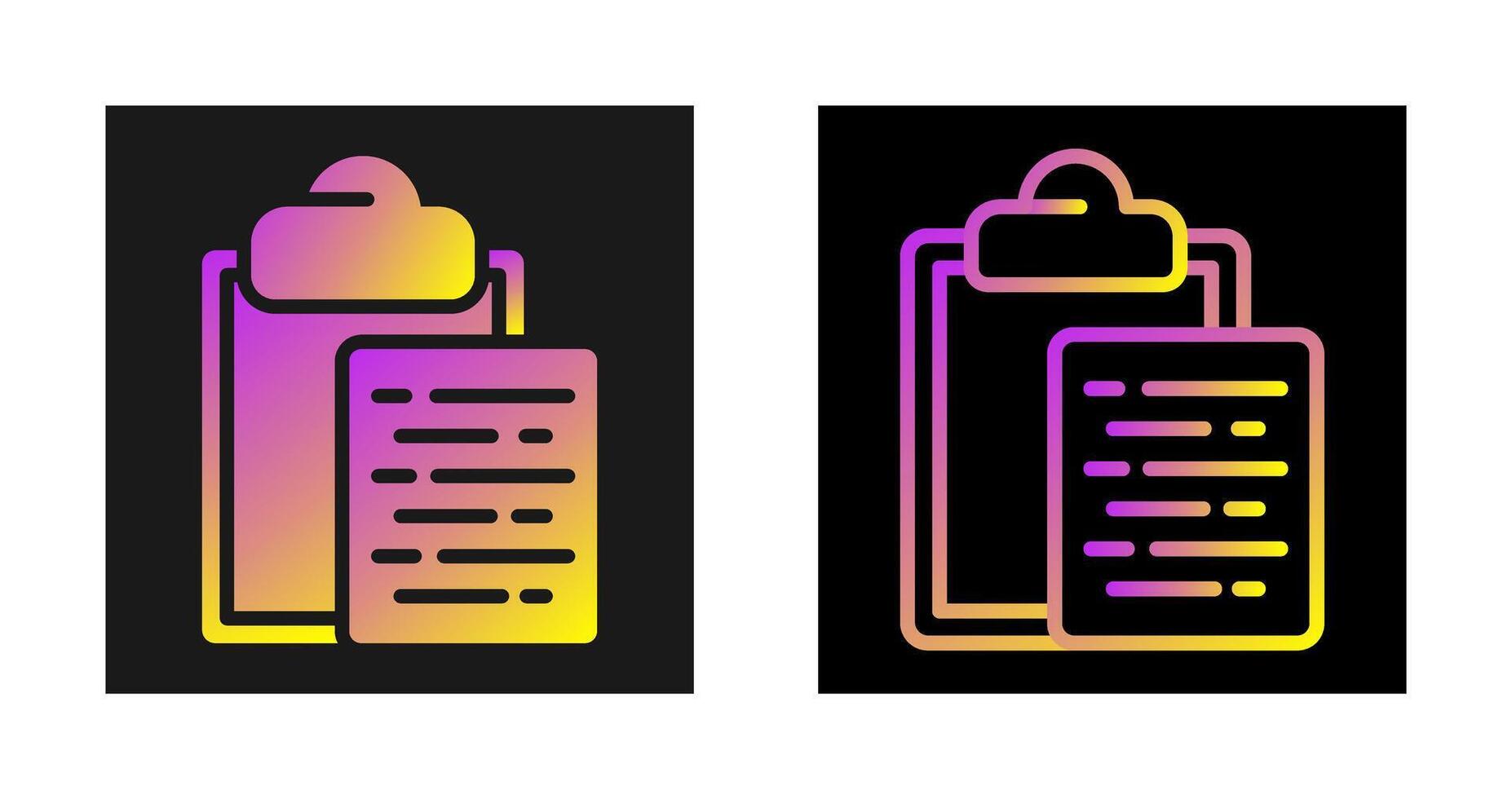 Document Paste Vector Icon