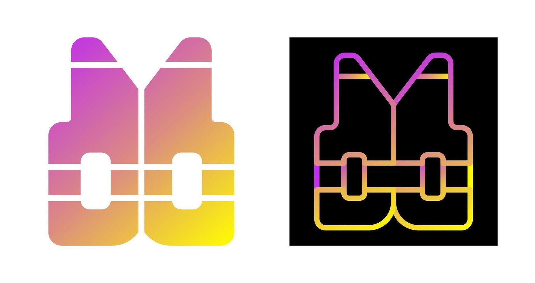 Reflective vest Vector Icon
